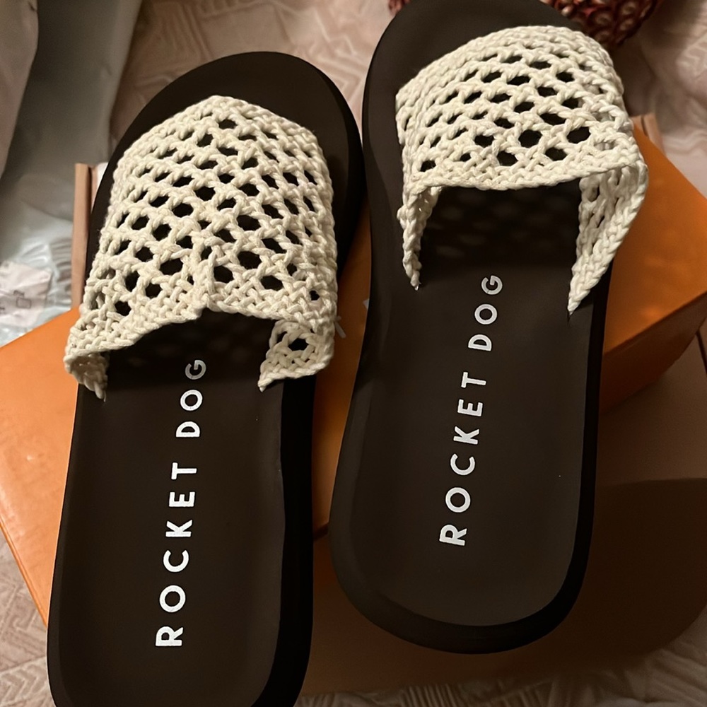 Rocket Dog Sunset Natural Slide Sandal/NIB/10M - Picture 13 of 14